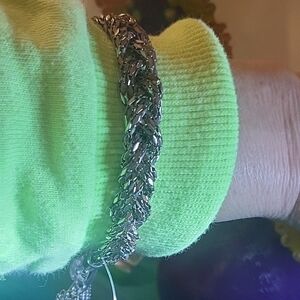 NWOT Thalia Sodi Silvertone  Braided Bracelet